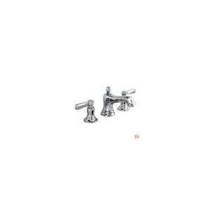 Bancroft K 10577 4 CP Widespread Bathroom Sink Faucet, Metal Lever Ha