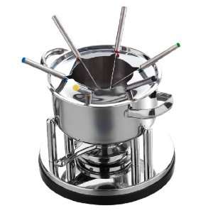 Premier Housewares Limited All Stainless Steel Round Fondue Set 