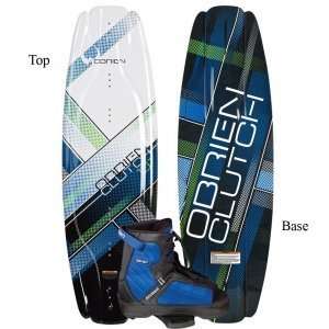  OBrien Clutch 142 Wakeboard Package with Access Boots Mens 