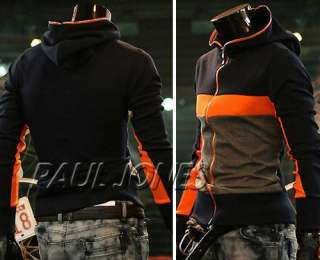 PJ Fashion Mens Hooded Designed Coat Jacket US(XS~L)  