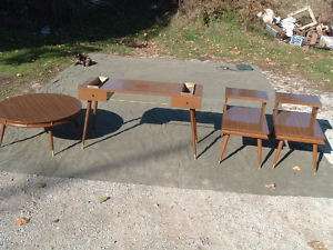 Pc Coffee/End/Library table/Stand Set Eames MidCentury Modern  