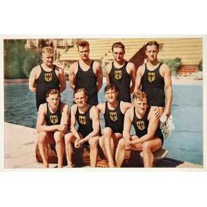  1932 Summer Olympics Germany Men Water Polo Team Print 