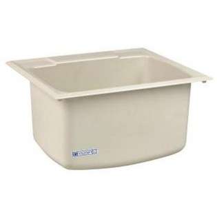   Sons, Inc. Utility Sink 22 in. x 25 in. Biscuit 