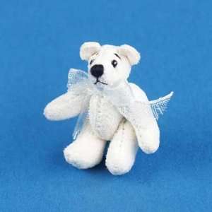  Dollhouse Miniature Off White Mini Bear Toys & Games