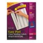 Avery Laser Address Labels, 1 x 2 3/4, Clear, 750/Box