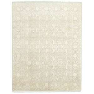  711 x 102 Beige Hand Knotted Wool Isfahan Rug