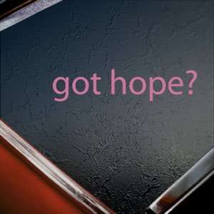  Got Hope? Pink Decal Christian Faith Truck Window Pink 