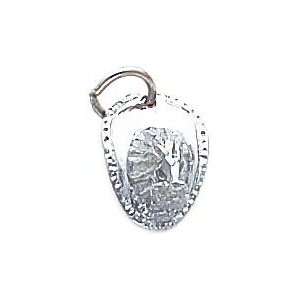  14K White Gold 3 D Firefighter Hat Charm Jewelry
