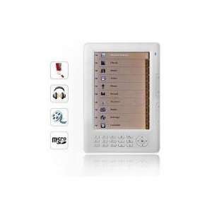  7 4GB eBook Reader PRO Digital Book Support TF Card White 
