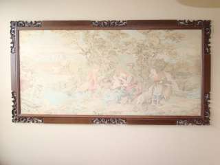 Dark Rococo Frame with great Pastel colors. outside party is pictured.