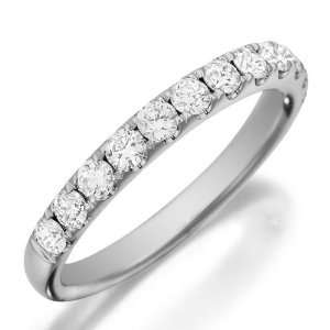  Ladies Pave Diamond Wedding Band Diamond .65cttw Jewelry