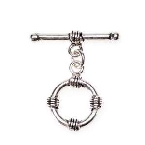   16mm Sterling Silver Knot Toggle Clasp   1PK/Silver