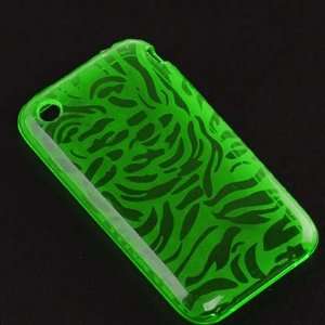  ANIMAL STRIP CRYSTAL SILICONE CANDY SKIN COVER CASE FOR APPLE IPHONE 