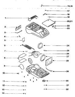 EUREKA Vacuum cleaner Motor assembly Parts  Model 6841A 