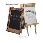 Hollow Woodworks MAG EASEL Magnetic Chalkboard   White Board Easel