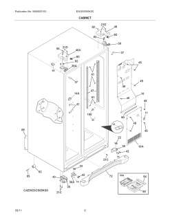 ELECTROLUX Refrigerator Freezer door Parts  Model EW26SS85KS0 