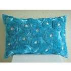 the homecentric aquamarine roses 12x16 inches rectangle pillow covers 