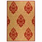 Rugs USA Indoor Outdoor Area Rugs Country Floral 5X8 Beige Red
