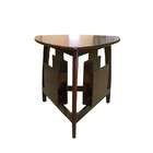 ORE Contemporary End Table with Magazine Holder in Cherry Finish