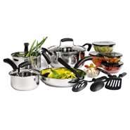 Basic Essentials 16pc Stainless Steel Cookware Set 