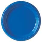 Solo Cup Company SLOPS95B0099PK Plastic Plates, 9, Blue, 25/Pack