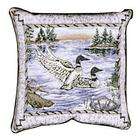   Home Loons Lakeshore Birds Decorative Accent Throw Pillow 17 x 17
