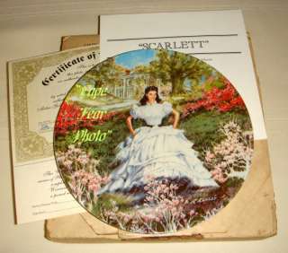 KNOWLES Gone With The Wind Beautiful SCARLETT Plate  