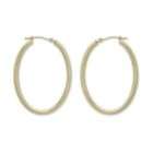 goldia 14k Gold 2mm Large Oval Hoop Earrings