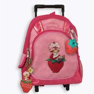  Strawberry Shortcake Rolling Backpack   Kid size 