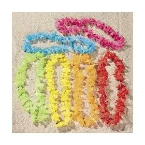  Bright Color Flower Leis (1 dozen)   Bulk [Toy 
