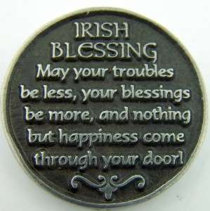 Celtic Happiness Irish Blessing Catholic Devotion Prayer Coin Token 