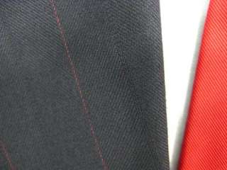 Mens Custom 2 button blue stripe suit 40S (66 3)  