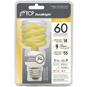  TCP 68914Y 14 Watt CFL Bug Light DuraBright Spiral 