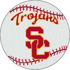  Fanmats USC Trojans Baseball Shaped Mat