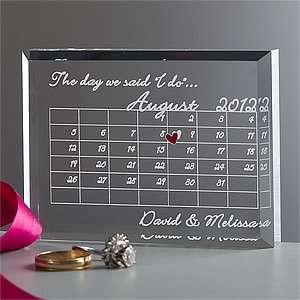  Wedding Calendard Personalized Wedding Keepsake