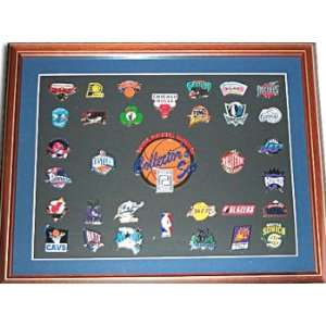  NBA Team Logo Framed Pin Set