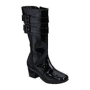 Youth Girl Natalia Patent Dress Boot   Black  TKS Shoes Kids Girls 