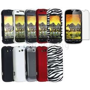 5X Hard Rubber Case Cover+Screen Protector For T Mobile HTC myTouch 4G 