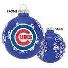 Topperscot Chicago Cubs Small Painted Round Candy Cane Christmas Tree 