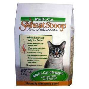   Scoop Multi Cat Natural Wheat Cat Litter, 14 Pound Bag