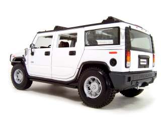 HUMMER H2 WHITE 118 SCALE DIECAST MODEL  