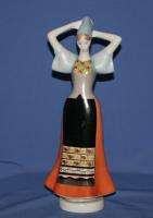 Vintage Hungarian Aquincum Porcelain Woman Figurine  