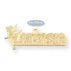 Disney 14k Gold Disney Tinkerbell Nameplate (Include 14k ChainNone)