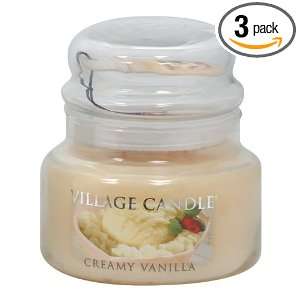  Village Candle Creamy Vanilla Candle (Pack of 3) Health 