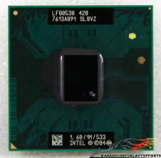 Intel Mobile Celeron M 1.60GHz 1MB 533MHZ 478 CPU SL8VZ  