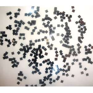  Black 300 pieces 6X6 mm Square Rhinestone FlatBack . 