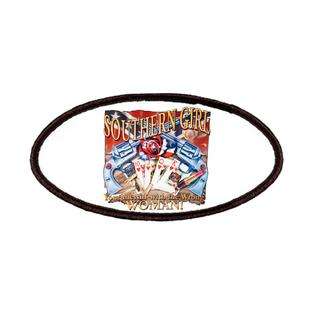   Inc Patch of Southern Girl Rebel Flag With Guns Cowgirl 