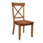 chairs feature a solid hardwood construction in a cottage oak