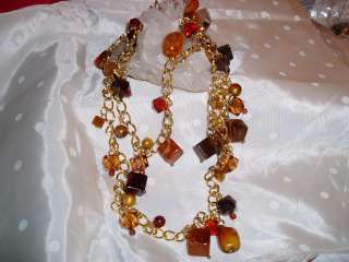 New Gold Tone JOAN RIVERS Charm Necklace  
