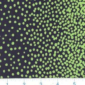  45 Wide Janes Butterfly Garden Ombre Dots Green Fabric 